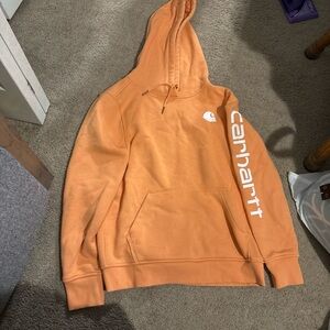Carhartt Orange Pullover Hoodie